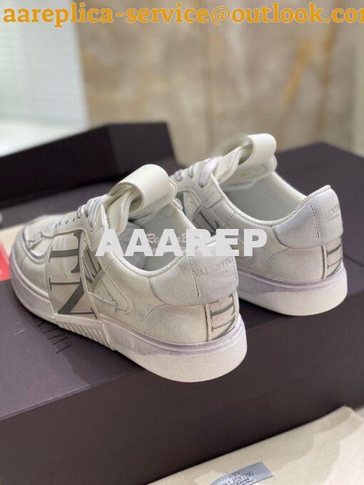 Replica Valentino Low-Top Calfskin VL7N Sneaker With Bands Vintage “Wo 5