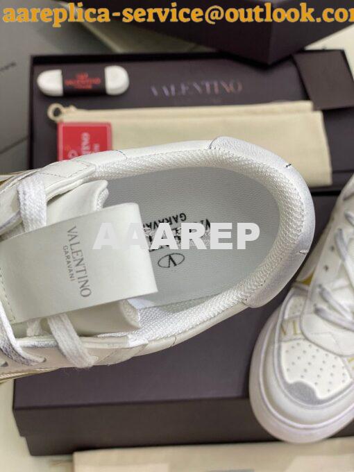 Replica Valentino Low-Top Calfskin VL7N Sneaker With Bands Vintage “Wo 7