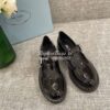 Replica Prada Patent-leather Mary Jane T-strap Shoes 1E834M
