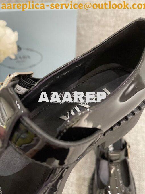 Replica Prada Patent-leather Mary Jane T-strap Shoes 1E834M 6