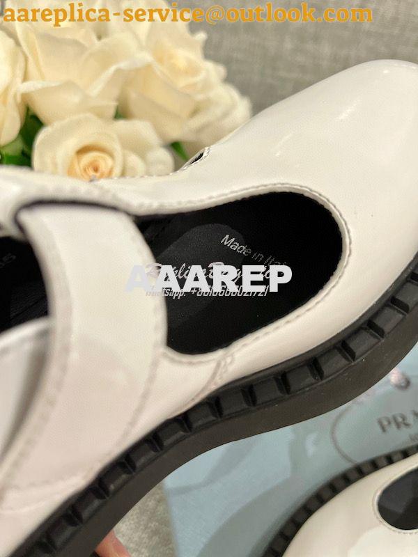 Replica Prada Brushed-leather Mary Jane T-strap Shoes 1E834M 14 Replica Prada Brushed-leather Mary Jane T-strap Shoes 1E834M 14
