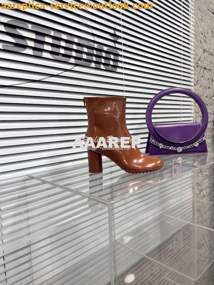 Replica Bottega Veneta BV Atomic Ankle Boot in Lambskin 753881 Brown 2 Replica Bottega Veneta BV Atomic Ankle Boot in Lambskin 753881 Brown 2
