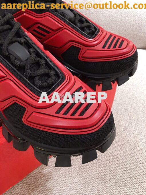 Replica Prada Cloudbust Thunder Sneakers Men Female 1E819L Red 6