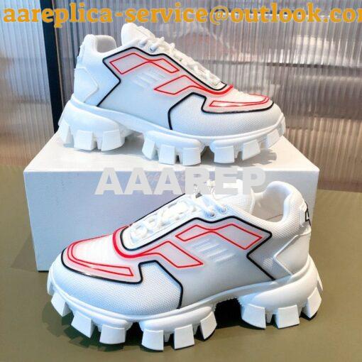 Replica Prada Cloudbust Thunder Sneakers Men Female 2EG293 White