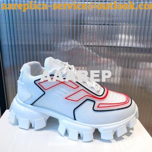 Replica Prada Cloudbust Thunder Sneakers Men Female 2EG293 White 5