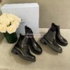 Replica Prada Monolith Brushed Leather Booties 1T725L 10