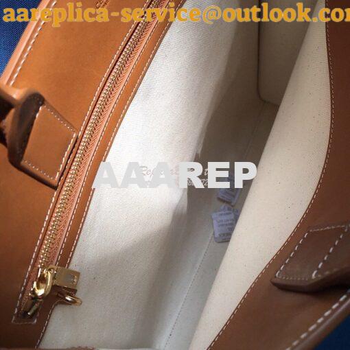 Replica Celine Vertical Cabas Bag In Canvas With Print And Calfskin 19 9