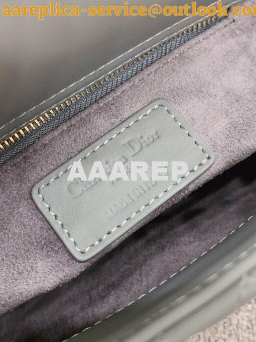 Replica Dior Mini Lady Dior Ultra-Matte Stone Grey Tote Bag 10