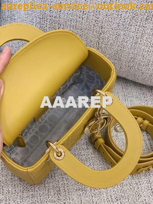 Replica Dior My ABCdior Lady Dior Bag M0538 Yellow 10