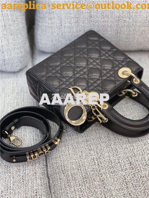 Replica Dior My ABCdior Lady Dior Bag M0538 Black 11
