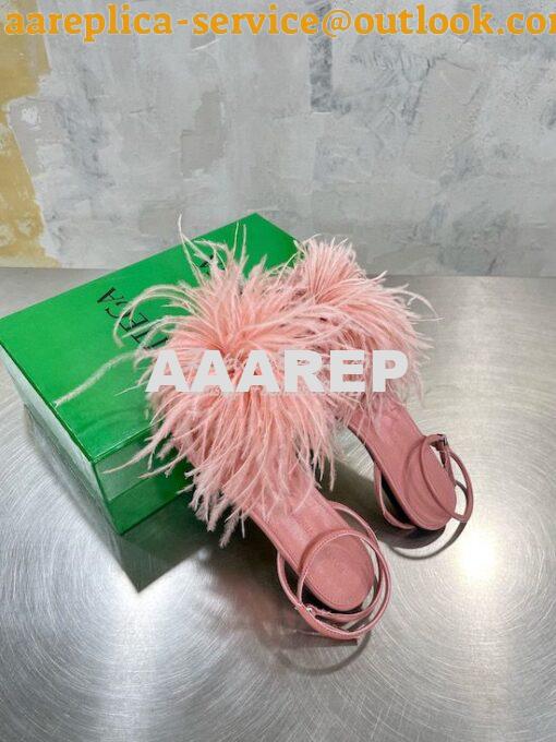 Replica Bottega Veneta BV Feather Dot Ostrich Feather Flat Sandals 667 8