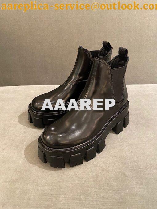 Replica Prada Monolith Brushed Leather Booties 1T725L 5