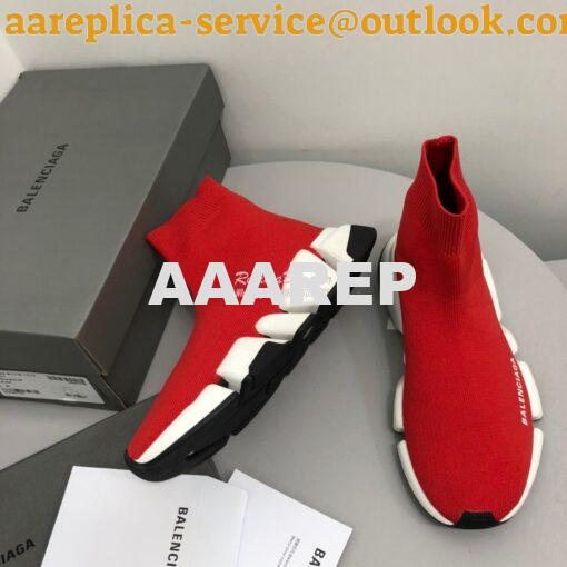 Replica Balenciaga Speed 2.0 Sneaker 617196 Red 5