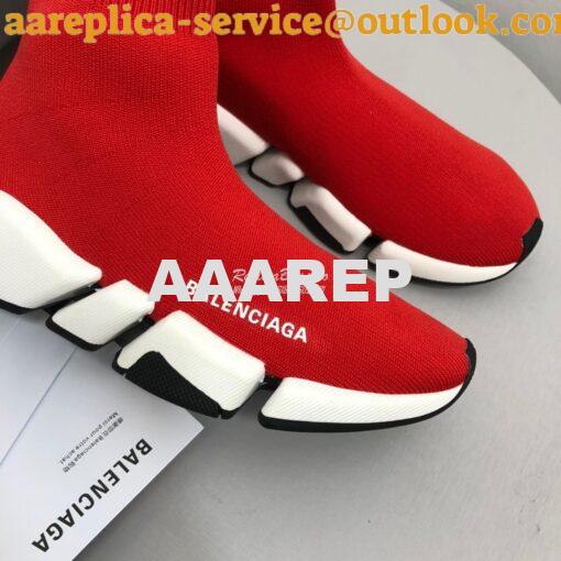 Replica Balenciaga Speed 2.0 Sneaker 617196 Red 6