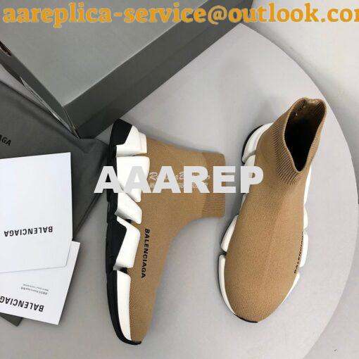 Replica Balenciaga Speed 2.0 Sneaker 617196 Beige 7