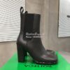 Replica Bottega Veneta BV Storm Leather Chelsea boots 677271 Fondant
