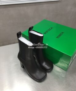Replica Bottega Veneta BV Storm Leather Chelsea boots 677271 Fondant 2