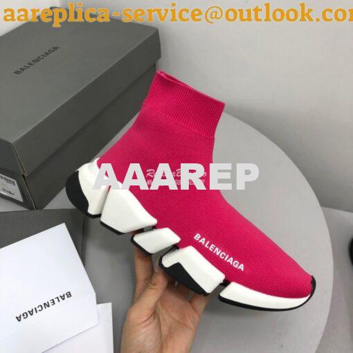 Replica Balenciaga Speed 2.0 Sneaker 617196 Pink 5