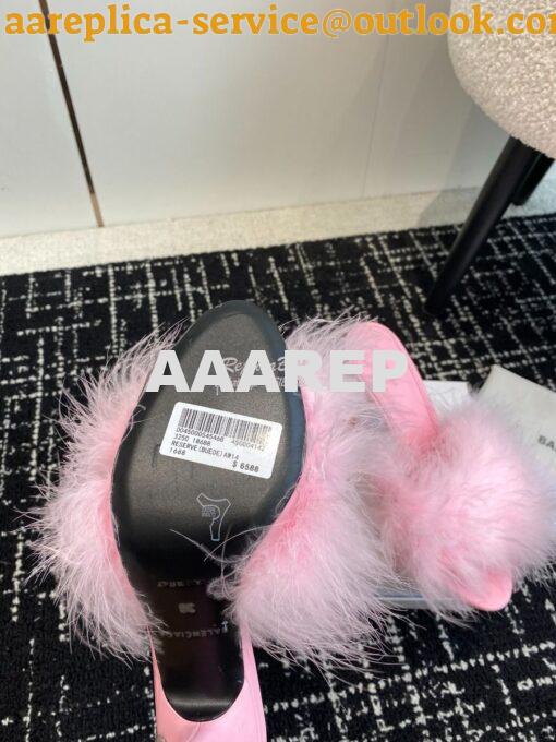 Replica Balenciaga Boudoir 70mm Sandal In Pink Feathers 787447 6
