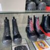 Replica Balenciaga Women's Strike 20mm Lace-up Boot In Black/ Fluo Pin 11
