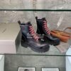Replica Balenciaga Women's Strike 20mm Lace-up Boot In Black 590974 11