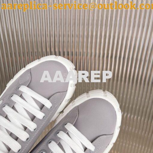 Replica Prada Nylon Gabardine Sneakers 1E260M Grey 6