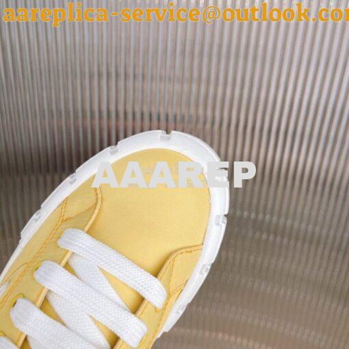 Replica Prada Nylon Gabardine Sneakers 1E260M Yellow 7