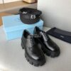 Replica Prada Monolith Brushed Leather Lace-Up Shoes 1E708L White 9 Replica Prada Monolith Brushed Leather Lace-Up Shoes 1E708L White 9
