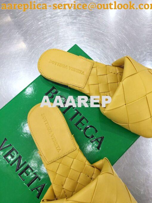 Replica Bottega Veneta BV Lido Flat Sandals 608853 Yellow 6