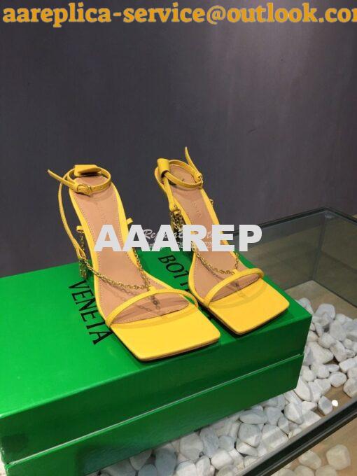 Replica Bottega Veneta BV Ankle Strap Stretch Sandals With Chain 65138 2