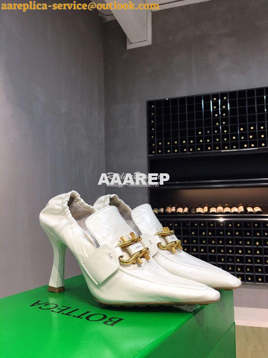 Replica Bottega Veneta BV Madame Pumps 651359 White Replica Bottega Veneta BV Madame Pumps 651359 White