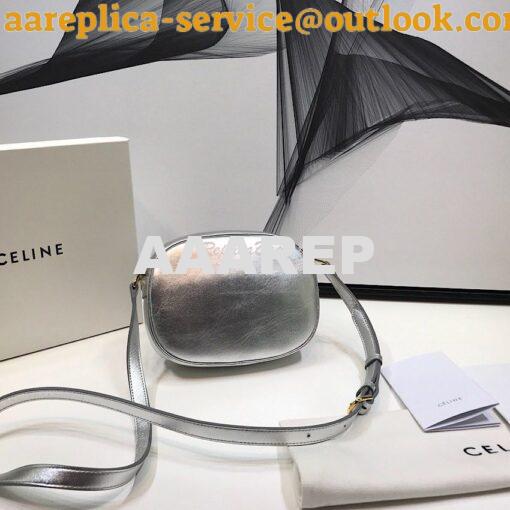 Replica Celine Small C Charm Bag In Quilted Laminiated Calfskin 188363 8