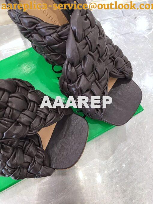 Replica Bottega Veneta BV Criss-Cross Board Sandals 632507 Coco 5