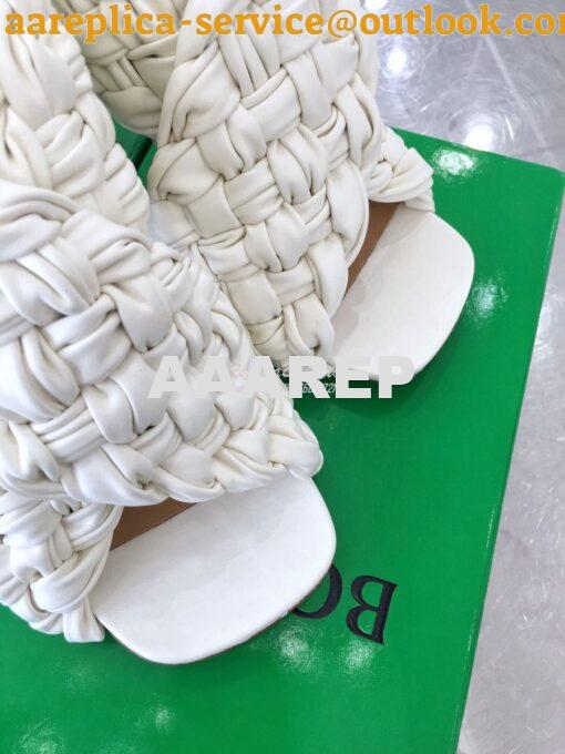 Replica Bottega Veneta BV Criss-Cross Board Sandals 632507 White 5