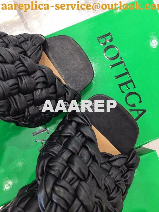 Replica Bottega Veneta BV Criss-Cross Board Sandals 632507 Black 6