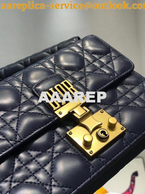 Replica Dior Dioraddict Wallet On Chain Cutch Blue 3