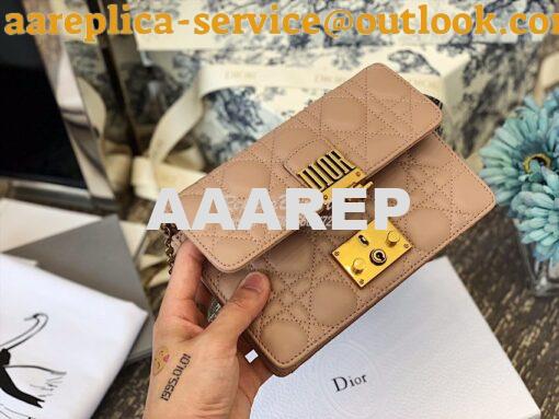 Replica Dior Dioraddict Wallet On Chain Cutch Nude 5