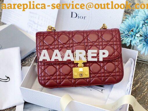 Replica Dior DiorAddict Flap Bag with with Sliding Chain in Cannage La