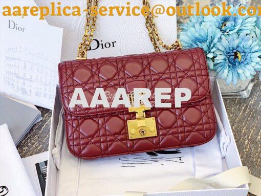Replica Dior DiorAddict Flap Bag with with Sliding Chain in Cannage La 2