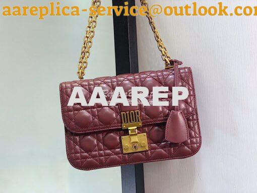 Replica Dior DiorAddict Flap Bag with with Sliding Chain in Cannage La 3