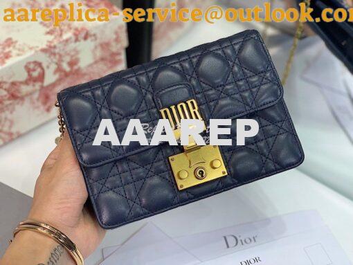 Replica Dior Dioraddict Wallet On Chain Cutch Blue 10