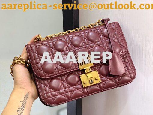 Replica Dior DiorAddict Flap Bag with with Sliding Chain in Cannage La 4