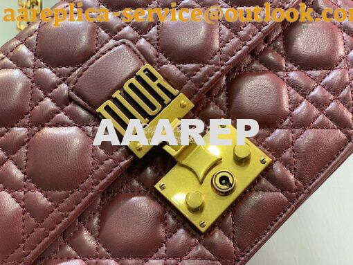 Replica Dior DiorAddict Flap Bag with with Sliding Chain in Cannage La 5