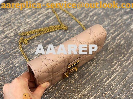 Replica Dior Dioraddict Wallet On Chain Cutch Nude 11