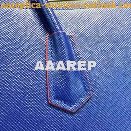 Replica Prada BN2756 BN2775 Saffiano Cuir Blue Leather Tote 6