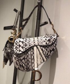 Replica Dior Saddle Bag in Python Leather T3