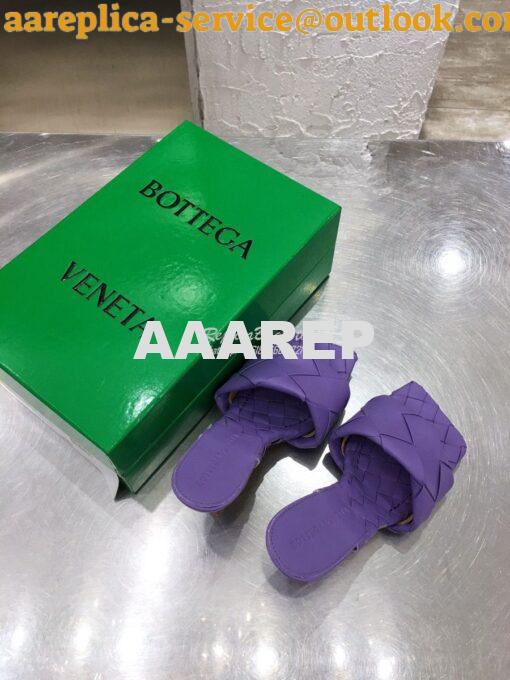 Replica Bottega Veneta BV Lido Sandals Heel 608854 Purple 5