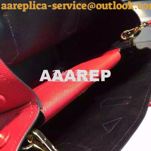 Replica Prada BN2756 BN2775 Saffiano Cuir Red Leather Tote 8