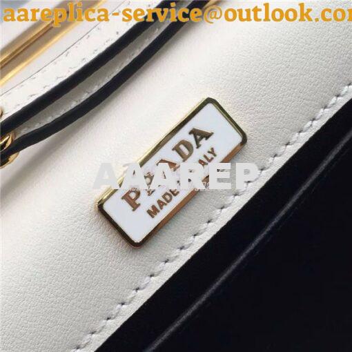 Replica Prada Cahier White Long Clutch with chain Bag 1BF048 9