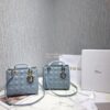 Replica Dior "Diorama" Flap in Grainy Calfskin with Large Cannage Moti 12